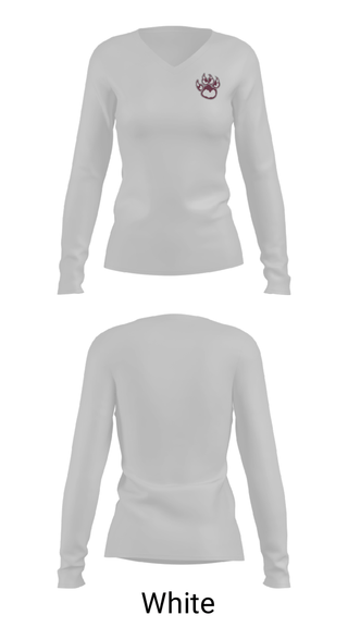 Women's Long Sleeve Vneck Shirt, Sherman High School, Spirit Store, Teamtime, Team time, sublimation, custom sports apparel, team uniforms, spirit wear, spiritwear, sports uniforms, custom shirts, team store, custom team store, fundraiser sports, apparel fundraiser