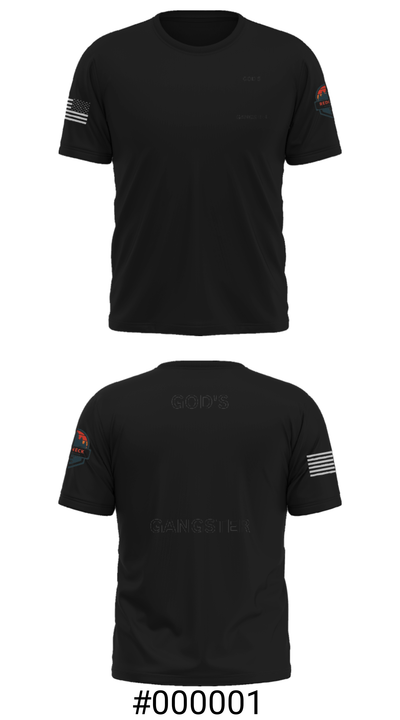 GOD'S GANGSTER 5799202 Short Sleeve Performance Shirt - 6