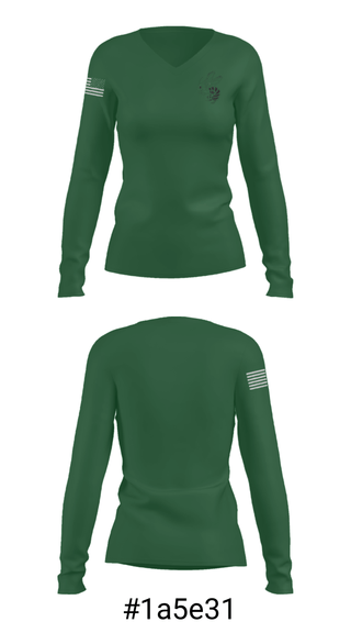 Women's Long Sleeve Vneck Shirt, Highland High School Bowling, Bowling, Teamtime, Team time, sublimation, custom sports apparel, team uniforms, spirit wear, spiritwear, sports uniforms, custom shirts, team store, custom team store, fundraiser sports, apparel fundraiser