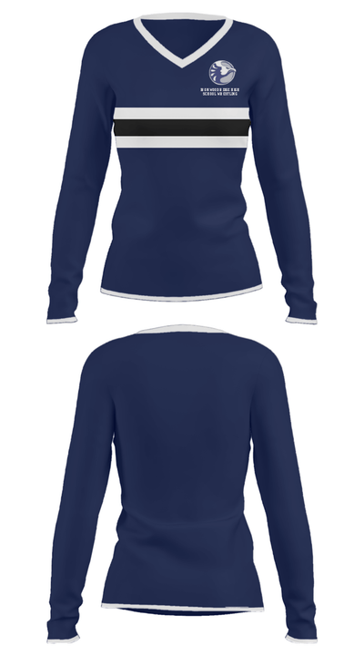 Ironwood Ridge High School Wrestling 16286996 Women's Long Sleeve V-neck Shirt - 31