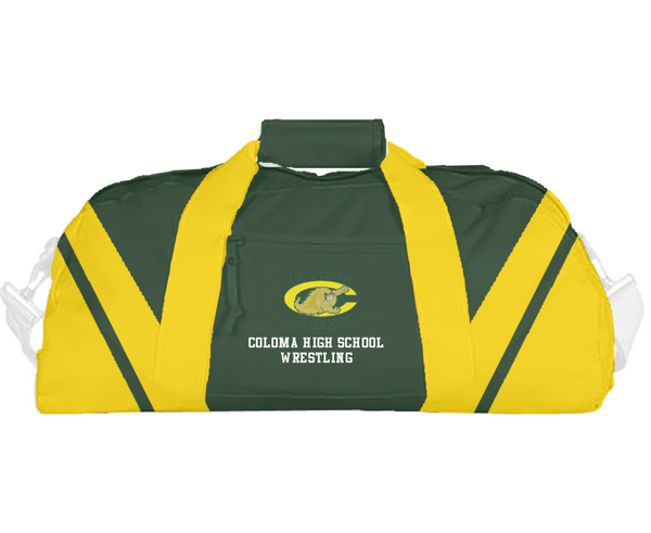 Duffle Bag, Coloma High School Wrestling, Wrestling, Teamtime, Team time, sublimation, custom sports apparel, team uniforms, spirit wear, spiritwear, sports uniforms, custom shirts, team store, custom team store, fundraiser sports, apparel fundraiser