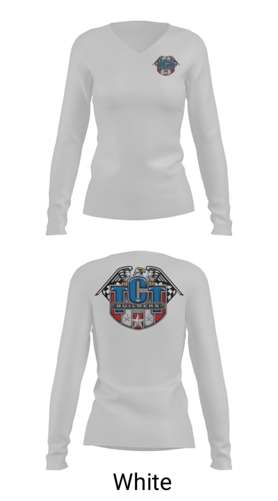 TCT Builders Inc. 33396818 Women's Long Sleeve V-neck Shirt - 6
