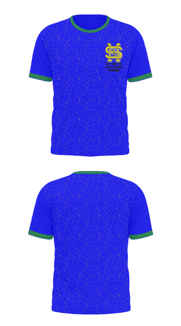 Short Sleeve Performance Shirt, St Martin High School Swimming, Swimming, Teamtime, Team time, sublimation, custom sports apparel, team uniforms, spirit wear, spiritwear, sports uniforms, custom shirts, team store, custom team store, fundraiser sports, apparel fundraiser