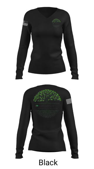 Women's Long Sleeve Vneck Shirt, Greens point financial center, , Teamtime, Team time, sublimation, custom sports apparel, team uniforms, spirit wear, spiritwear, sports uniforms, custom shirts, team store, custom team store, fundraiser sports, apparel fundraiser
