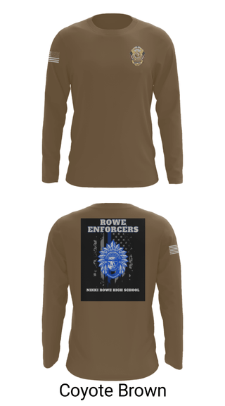 Long Sleeve Performance Shirt, Rowe Enforcers, Police, Teamtime, Team time, sublimation, custom sports apparel, team uniforms, spirit wear, spiritwear, sports uniforms, custom shirts, team store, custom team store, fundraiser sports, apparel fundraiser