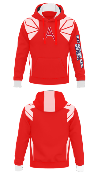 Hoodie, Saint Agnes High School Basketball, Men's Basketball, Teamtime, Team time, sublimation, custom sports apparel, team uniforms, spirit wear, spiritwear, sports uniforms, custom shirts, team store, custom team store, fundraiser sports, apparel fundraiser