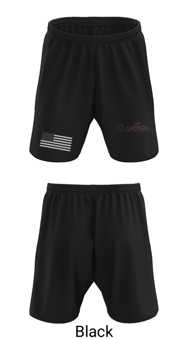 Athletic Shorts With Pockets, Lady Spartans Elite Basketball, Men's Basketball, Teamtime, Team time, sublimation, custom sports apparel, team uniforms, spirit wear, spiritwear, sports uniforms, custom shirts, team store, custom team store, fundraiser sports, apparel fundraiser