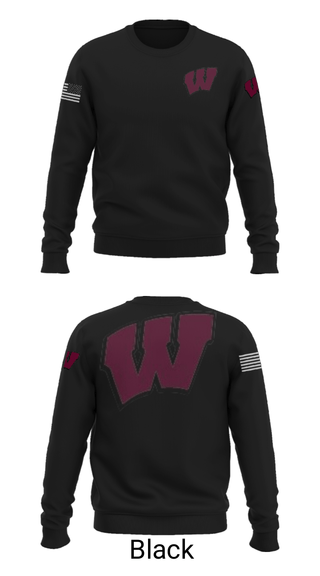 Crew Neck Sweatshirt, Whitman, Men's Volleyball, Teamtime, Team time, sublimation, custom sports apparel, team uniforms, spirit wear, spiritwear, sports uniforms, custom shirts, team store, custom team store, fundraiser sports, apparel fundraiser