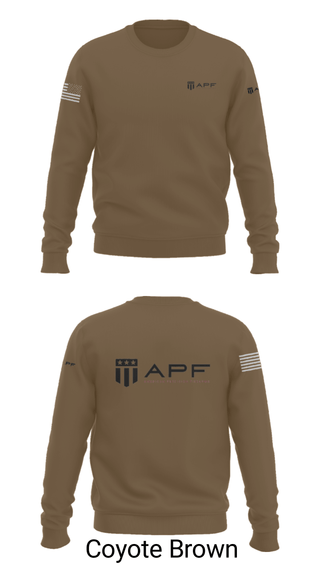 Crew Neck Sweatshirt, APF, Army, Teamtime, Team time, sublimation, custom sports apparel, team uniforms, spirit wear, spiritwear, sports uniforms, custom shirts, team store, custom team store, fundraiser sports, apparel fundraiser
