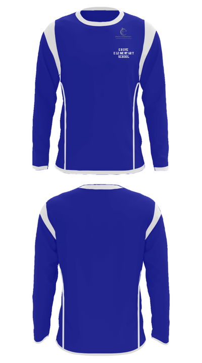 Grove Elementary School 74283709 Long Sleeve Performance Shirt - 32