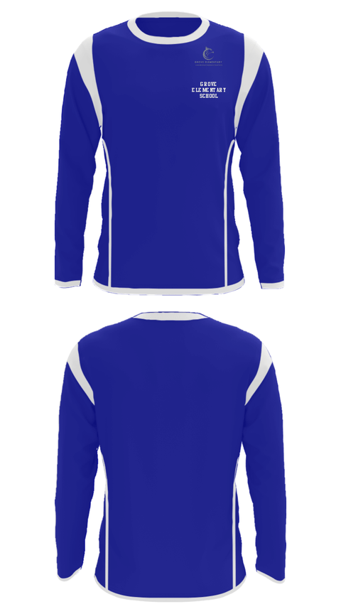 Long Sleeve Performance Shirt, Grove Elementary School, Spirit Store, Teamtime, Team time, sublimation, custom sports apparel, team uniforms, spirit wear, spiritwear, sports uniforms, custom shirts, team store, custom team store, fundraiser sports, apparel fundraiser