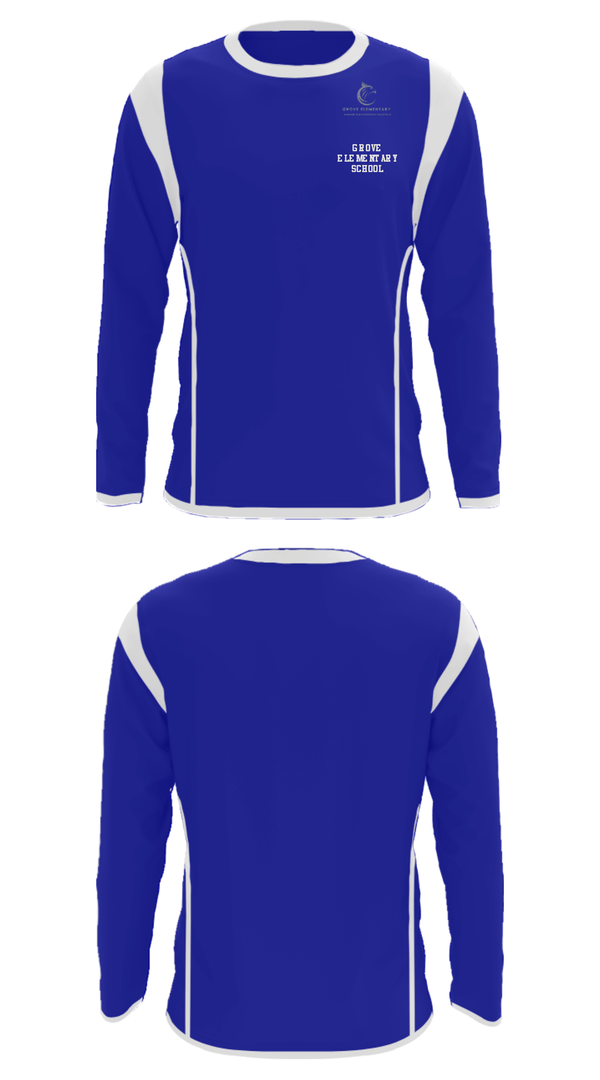 Long Sleeve Performance Shirt, Grove Elementary School, Spirit Store, Teamtime, Team time, sublimation, custom sports apparel, team uniforms, spirit wear, spiritwear, sports uniforms, custom shirts, team store, custom team store, fundraiser sports, apparel fundraiser