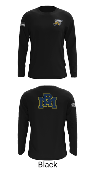 Long Sleeve Performance Shirt, Rocky Mount High School Basketball, Men's Basketball, Teamtime, Team time, sublimation, custom sports apparel, team uniforms, spirit wear, spiritwear, sports uniforms, custom shirts, team store, custom team store, fundraiser sports, apparel fundraiser