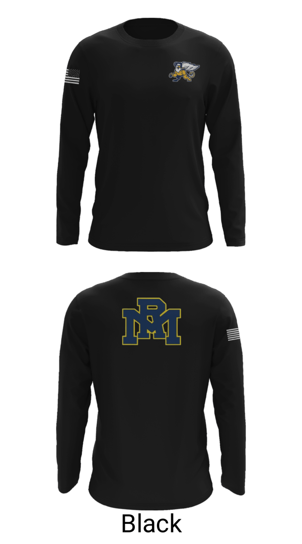 Long Sleeve Performance Shirt, Rocky Mount High School Basketball, Men's Basketball, Teamtime, Team time, sublimation, custom sports apparel, team uniforms, spirit wear, spiritwear, sports uniforms, custom shirts, team store, custom team store, fundraiser sports, apparel fundraiser