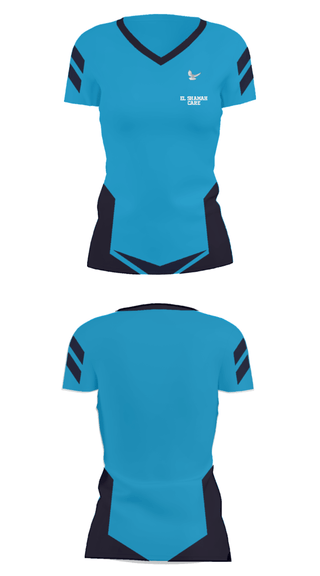 Women's Short Sleeve Vneck Shirt, EL SHAMAH CAREEL SHAMAH CARE, , Teamtime, Team time, sublimation, custom sports apparel, team uniforms, spirit wear, spiritwear, sports uniforms, custom shirts, team store, custom team store, fundraiser sports, apparel fundraiser
