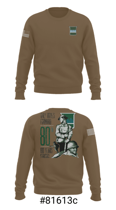 80th Training Command 12483809 Crew Neck Sweatshirt - 2