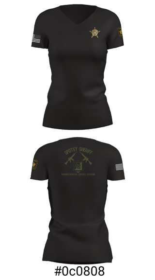 Women's Short Sleeve Vneck Shirt, , Police, Teamtime, Team time, sublimation, custom sports apparel, team uniforms, spirit wear, spiritwear, sports uniforms, custom shirts, team store, custom team store, fundraiser sports, apparel fundraiser