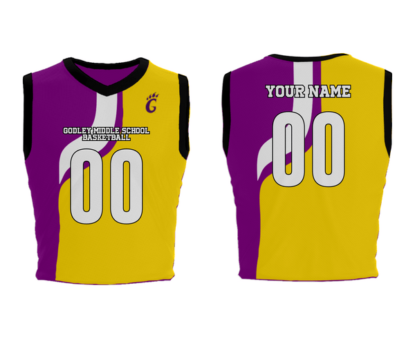 Mens Basketball Jersey, Godley Middle School Basketball, Women's Basketball, Teamtime, Team time, sublimation, custom sports apparel, team uniforms, spirit wear, spiritwear, sports uniforms, custom shirts, team store, custom team store, fundraiser sports, apparel fundraiser