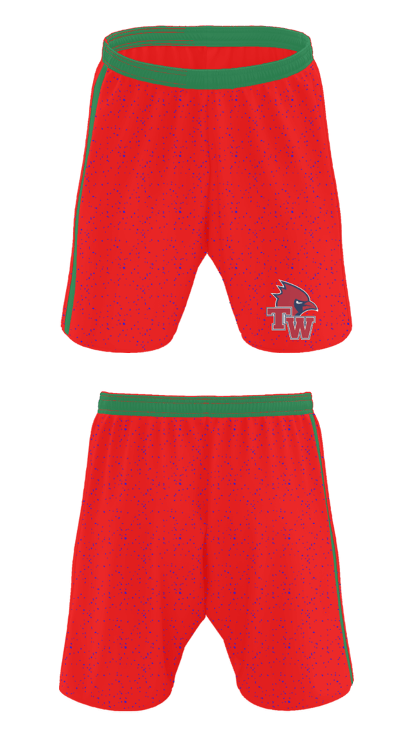 Athletic Shorts With Pockets, Thomas Worthington High School Basketball, Women's Basketball, Teamtime, Team time, sublimation, custom sports apparel, team uniforms, spirit wear, spiritwear, sports uniforms, custom shirts, team store, custom team store, fundraiser sports, apparel fundraiser