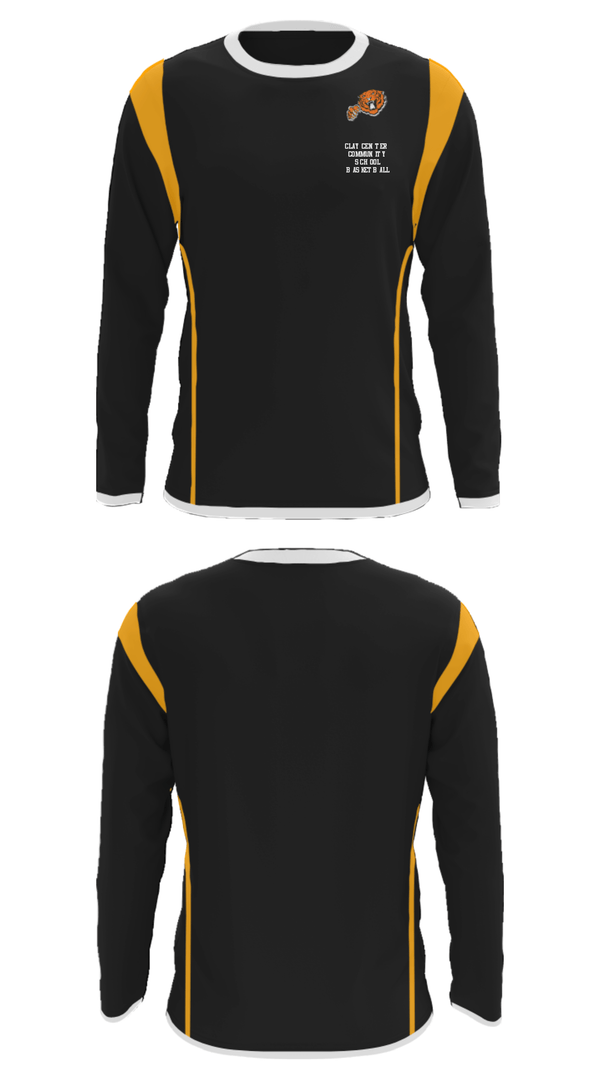 Long Sleeve Performance Shirt, Clay Center Community School Basketball, Women's Basketball, Teamtime, Team time, sublimation, custom sports apparel, team uniforms, spirit wear, spiritwear, sports uniforms, custom shirts, team store, custom team store, fundraiser sports, apparel fundraiser