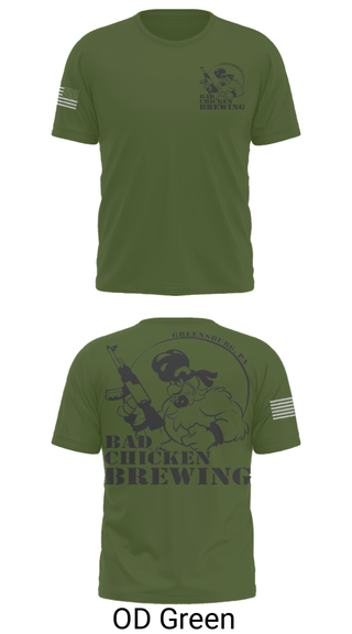 Short Sleeve Performance Shirt, Bad Chicken Brewing, Army, Teamtime, Team time, sublimation, custom sports apparel, team uniforms, spirit wear, spiritwear, sports uniforms, custom shirts, team store, custom team store, fundraiser sports, apparel fundraiser