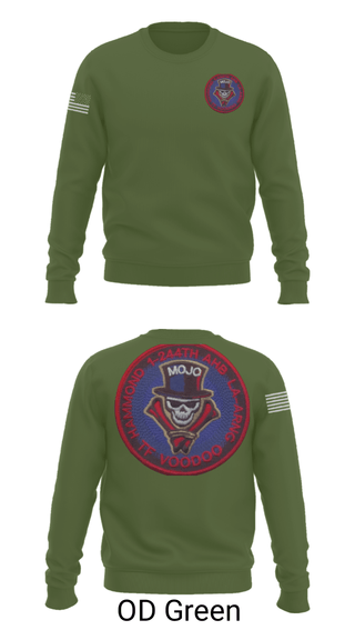 Crew Neck Sweatshirt, 1-244th AASF, National Guard, Teamtime, Team time, sublimation, custom sports apparel, team uniforms, spirit wear, spiritwear, sports uniforms, custom shirts, team store, custom team store, fundraiser sports, apparel fundraiser