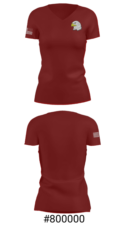 Ellicottville Central Middle School Basketball 75546804 Women's Short Sleeve V-neck Shirt - 21