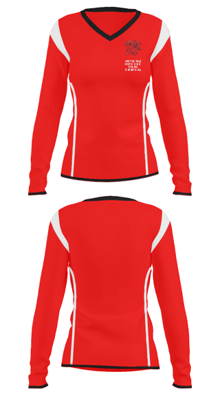 Women's Long Sleeve Vneck Shirt, Westerville South High School Basketball, Men's Basketball, Teamtime, Team time, sublimation, custom sports apparel, team uniforms, spirit wear, spiritwear, sports uniforms, custom shirts, team store, custom team store, fundraiser sports, apparel fundraiser