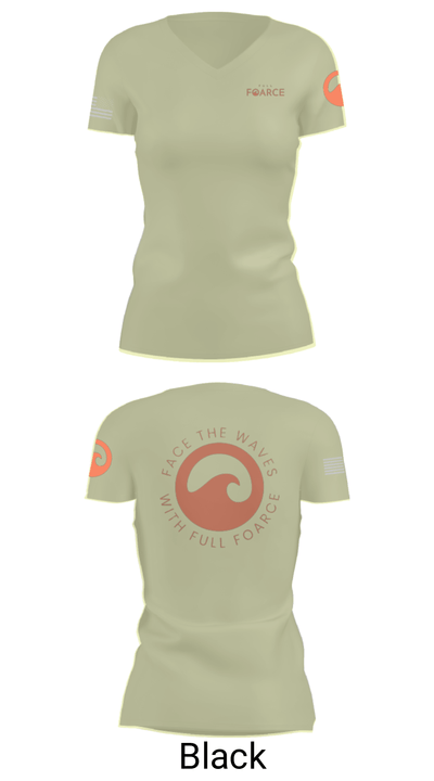 Full Foarce 4418872 Women's Short Sleeve V-neck Shirt - 14