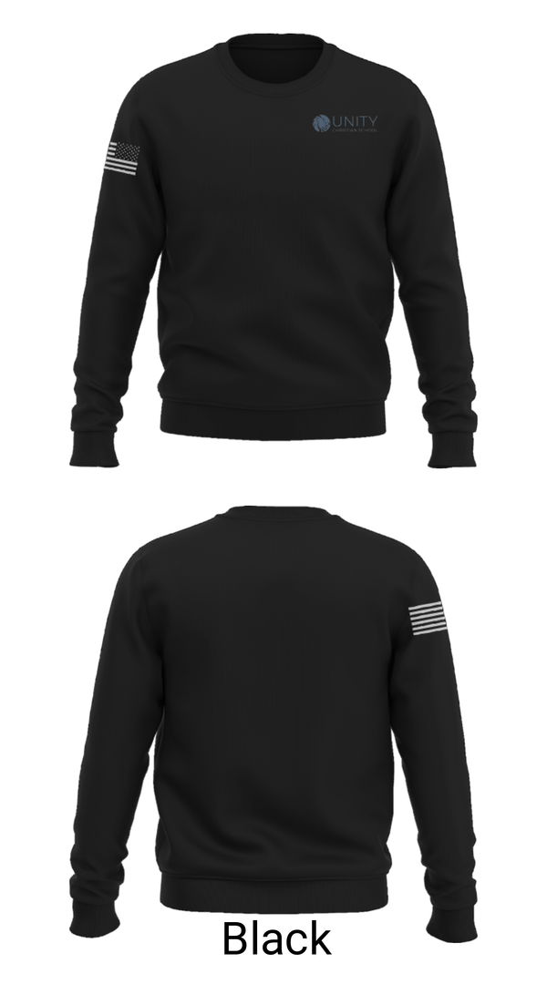 Crew Neck Sweatshirt, Unity Christian School, Spirit Store, Teamtime, Team time, sublimation, custom sports apparel, team uniforms, spirit wear, spiritwear, sports uniforms, custom shirts, team store, custom team store, fundraiser sports, apparel fundraiser