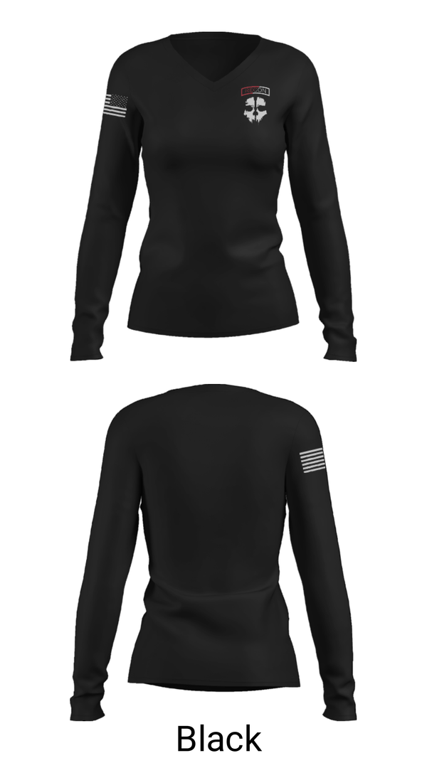Women's Long Sleeve Vneck Shirt, , Army, Teamtime, Team time, sublimation, custom sports apparel, team uniforms, spirit wear, spiritwear, sports uniforms, custom shirts, team store, custom team store, fundraiser sports, apparel fundraiser