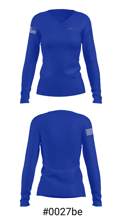 St John Lutheran School 38362013 Women's Long Sleeve V-neck Shirt - 20