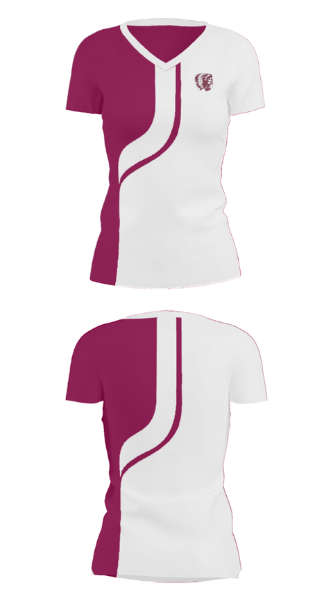 Women's Short Sleeve Vneck Shirt, Elko High School, Spirit Store, Teamtime, Team time, sublimation, custom sports apparel, team uniforms, spirit wear, spiritwear, sports uniforms, custom shirts, team store, custom team store, fundraiser sports, apparel fundraiser