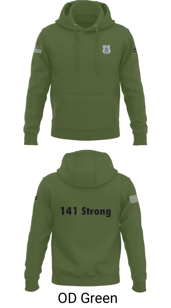 Hoodie, 141 Strong, Police, Teamtime, Team time, sublimation, custom sports apparel, team uniforms, spirit wear, spiritwear, sports uniforms, custom shirts, team store, custom team store, fundraiser sports, apparel fundraiser