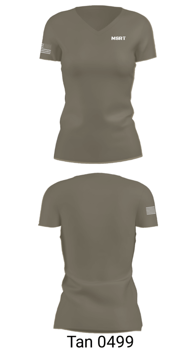 MSRT 70468078 Women's Short Sleeve V-neck Shirt - 36