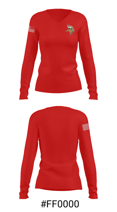 Moriah Central High School Basketball 91248227 Women's Long Sleeve V-neck Shirt - 20
