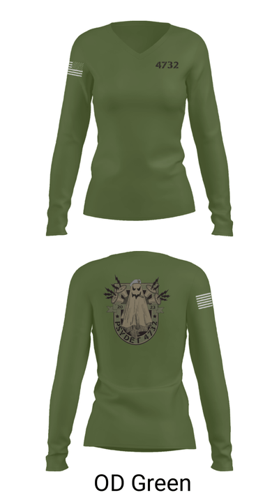 4732 18067014 Women's Long Sleeve V-neck Shirt - 31