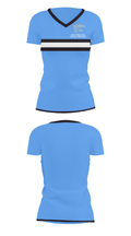 Centreville High School Gymnastics 91161928 Women's Short Sleeve V-neck Shirt - 29