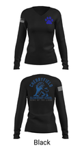 Cherryfield Elementary School 53264844 Women's Long Sleeve V-neck Shirt - 13