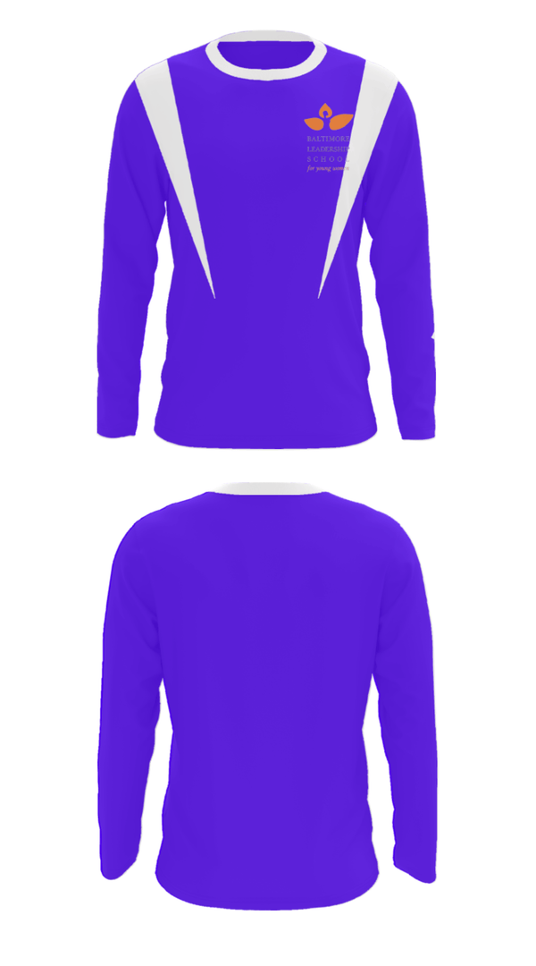 Long Sleeve Performance Shirt, Baltimore Leadership School For Young Women, Spirit Store, Teamtime, Team time, sublimation, custom sports apparel, team uniforms, spirit wear, spiritwear, sports uniforms, custom shirts, team store, custom team store, fundraiser sports, apparel fundraiser