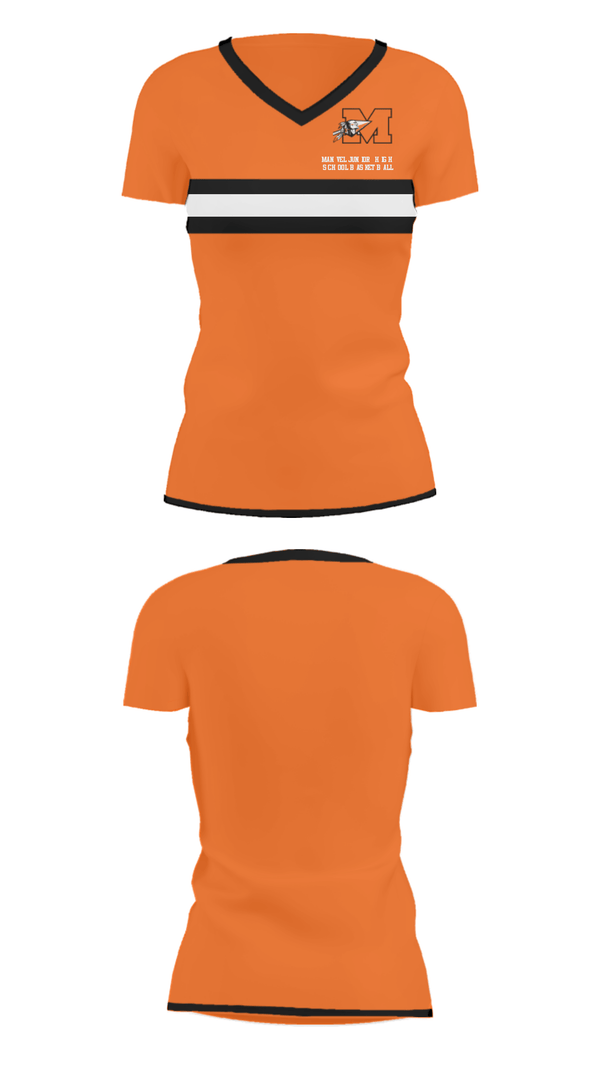 Women's Short Sleeve Vneck Shirt, Manvel Junior High School Basketball, Women's Basketball, Teamtime, Team time, sublimation, custom sports apparel, team uniforms, spirit wear, spiritwear, sports uniforms, custom shirts, team store, custom team store, fundraiser sports, apparel fundraiser