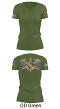 2-44 Air Defense Artillery Regiment 13491150 Women's Short Sleeve V-neck Shirt - 28