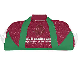 Duffle Bag, Carolina Christian School (High School) Basketball, Men's Basketball, Teamtime, Team time, sublimation, custom sports apparel, team uniforms, spirit wear, spiritwear, sports uniforms, custom shirts, team store, custom team store, fundraiser sports, apparel fundraiser