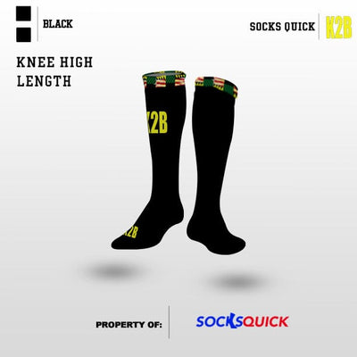 ***Required Kick 2 Build Soccer Club 89318431 Custom Knee High Socks - 1