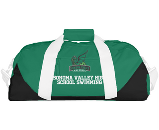 Duffle Bag, Sonoma Valley High School Swimming, Swimming, Teamtime, Team time, sublimation, custom sports apparel, team uniforms, spirit wear, spiritwear, sports uniforms, custom shirts, team store, custom team store, fundraiser sports, apparel fundraiser