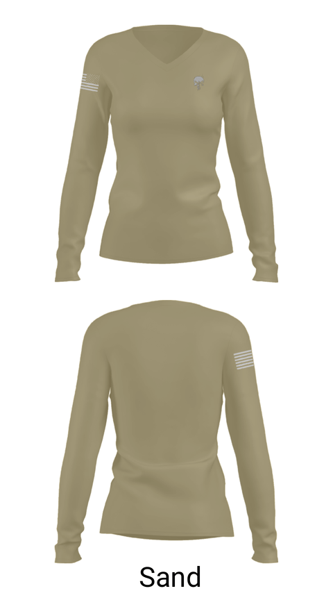 Women's Long Sleeve Vneck Shirt, PGPD, Police, Teamtime, Team time, sublimation, custom sports apparel, team uniforms, spirit wear, spiritwear, sports uniforms, custom shirts, team store, custom team store, fundraiser sports, apparel fundraiser