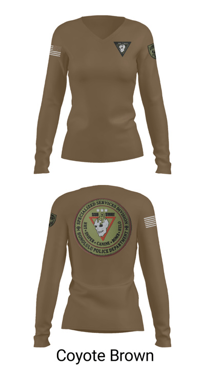 SSD 74989347 Women's Long Sleeve V-neck Shirt - 15