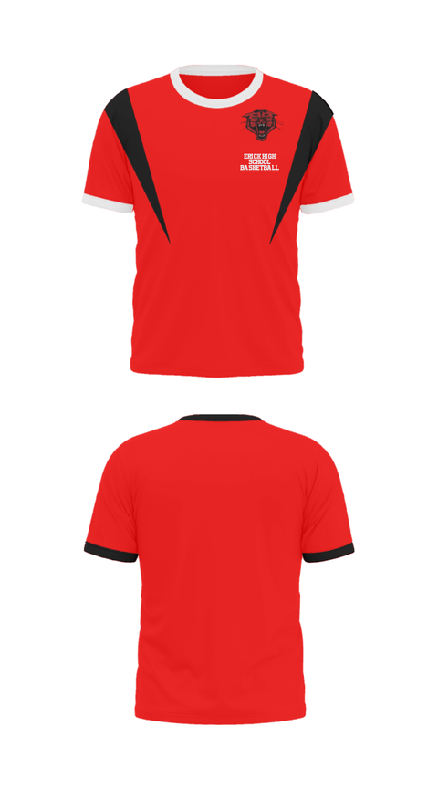 Short Sleeve Performance Shirt, Erick High School Basketball, Women's Basketball, Teamtime, Team time, sublimation, custom sports apparel, team uniforms, spirit wear, spiritwear, sports uniforms, custom shirts, team store, custom team store, fundraiser sports, apparel fundraiser