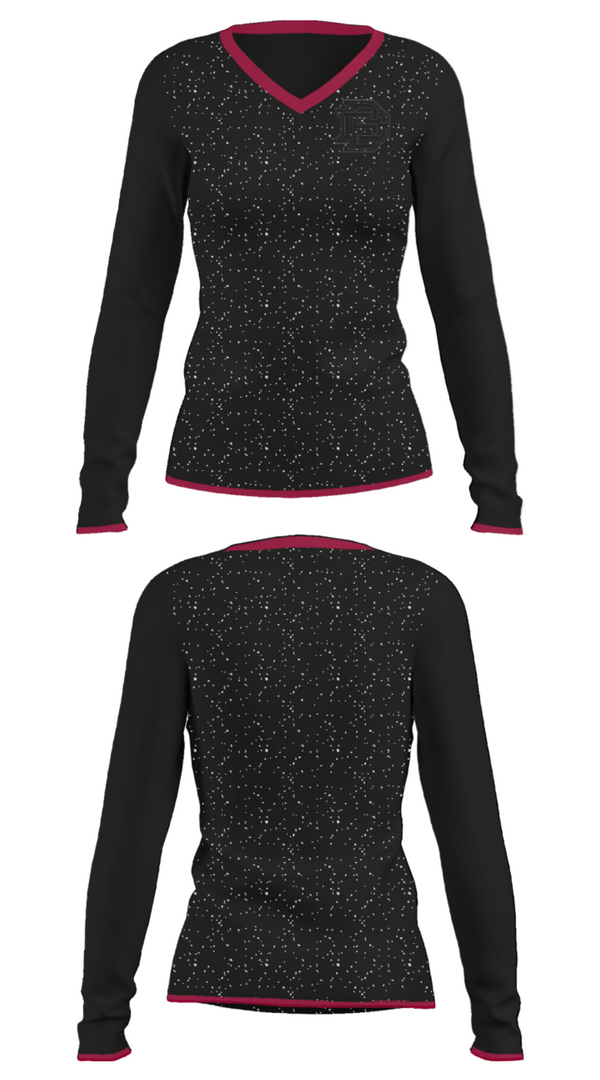 Women's Long Sleeve Vneck Shirt, Stillwater Collective, , Teamtime, Team time, sublimation, custom sports apparel, team uniforms, spirit wear, spiritwear, sports uniforms, custom shirts, team store, custom team store, fundraiser sports, apparel fundraiser