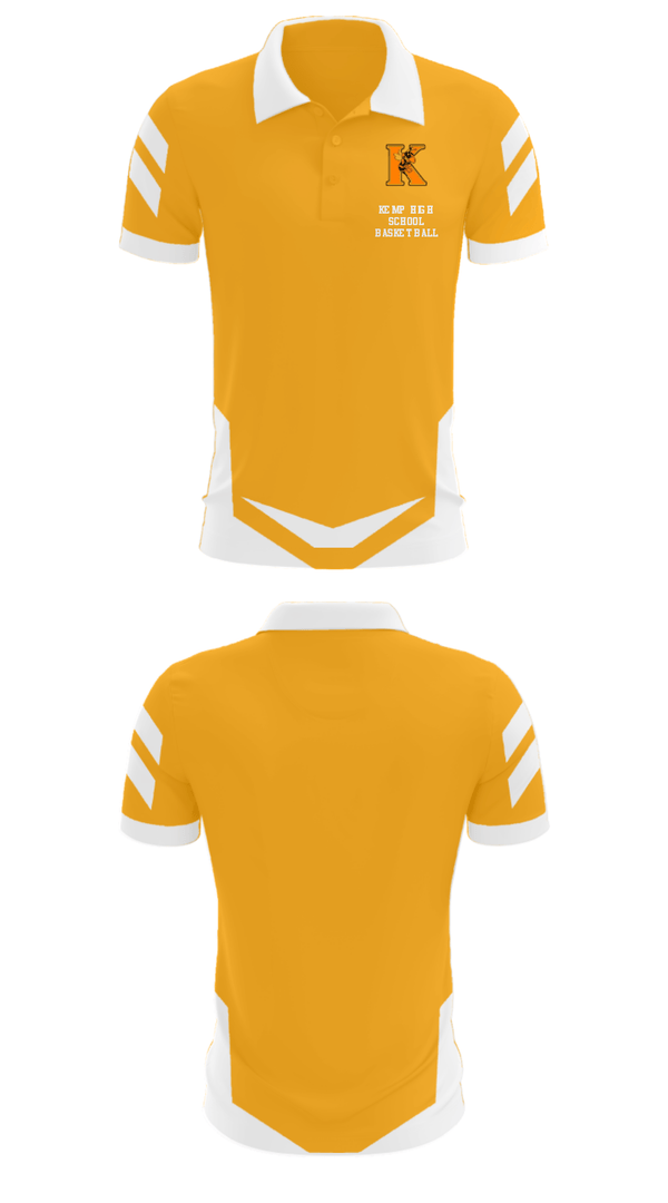 Short Sleeve Performance Polo, Kemp High School Basketball, Women's Basketball, Teamtime, Team time, sublimation, custom sports apparel, team uniforms, spirit wear, spiritwear, sports uniforms, custom shirts, team store, custom team store, fundraiser sports, apparel fundraiser
